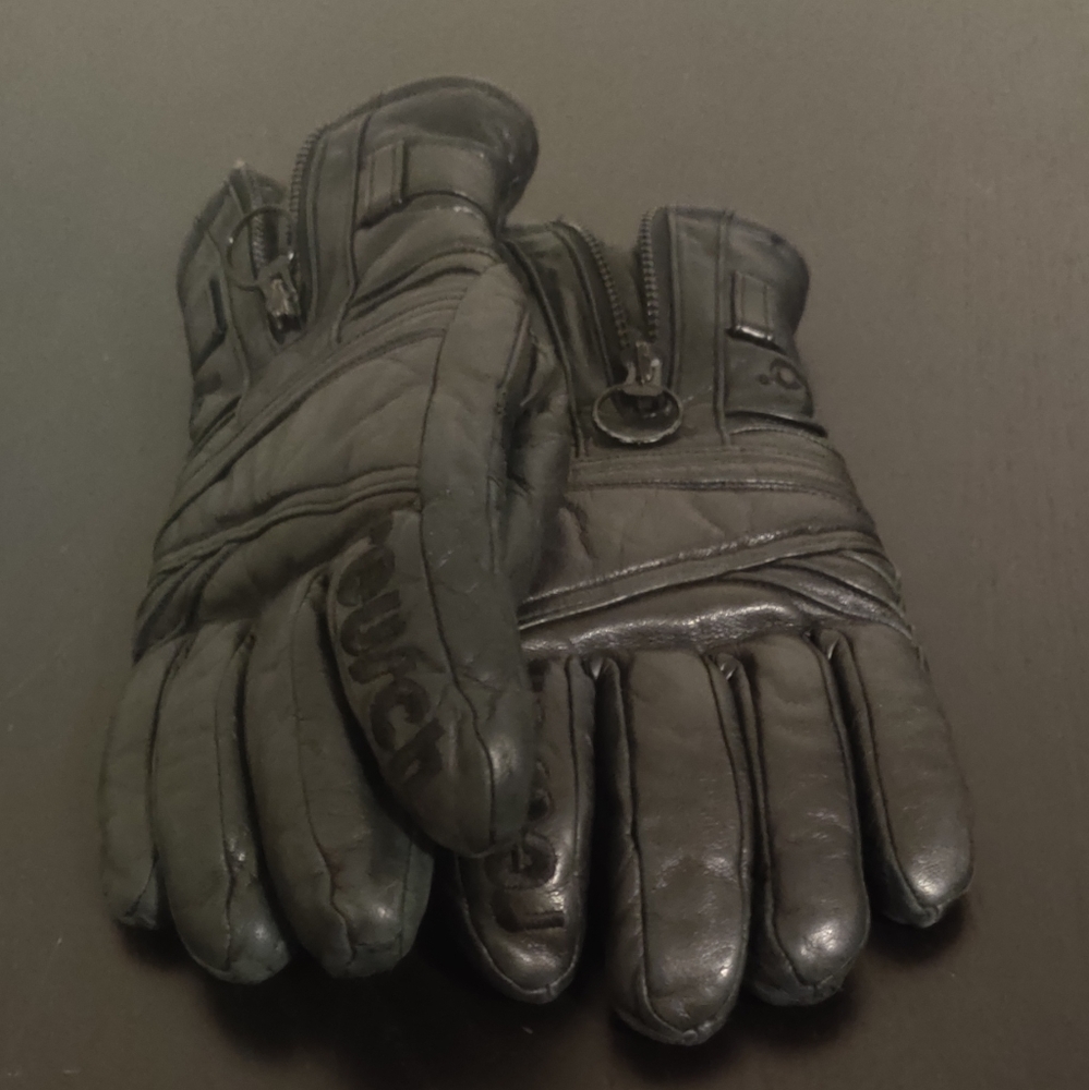 Reusch -30  Leather Gloves Black